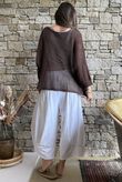 Conrad Grunge Loose Cotton Knit Coffee Bean
